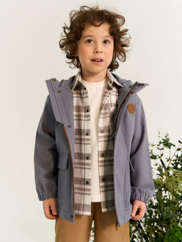 Ветровка хлопковая Графит - Bungly фото 7