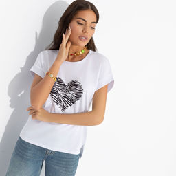 Футболка со спущенным плечом Оттенок настроения (heart) - Charutti фото 12