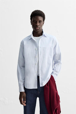 STRIPED POPLIN SHIRT - Zara фото 2