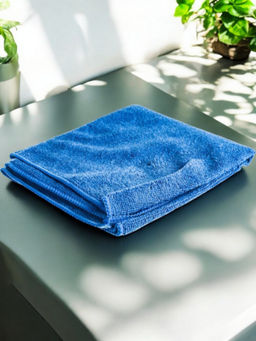 Тряпка для пола из микрофибры М-02F цвет синий 40Х50см (310205) /MALLONY/