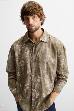 TIE-DYE FLOWING SHIRT - Zara фото 5