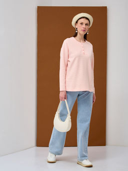 Лонгслив на пуговицах