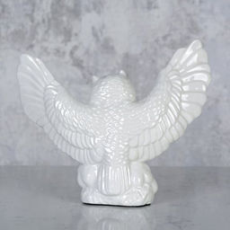 Статуэтка Сова белая 4,5х16х14 см / B3044-4 /уп 48/ - ГалеонТрейд фото 2