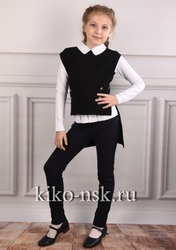 15134-1 Брюки школьные для девочки YUKE - Kiko фото 6