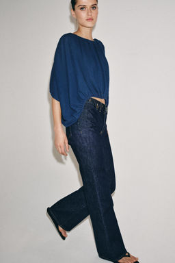 JERSEY GLOBO PUNTO / Azul / ?ndigo - Zara фото 3