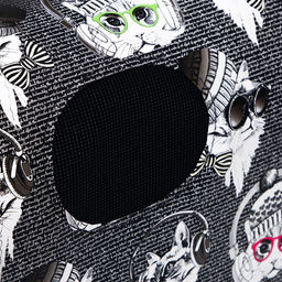 Сумка-переноска каркасная Зимние коты, размер L, 53 х 21 х 29 см - Пижон фото 5