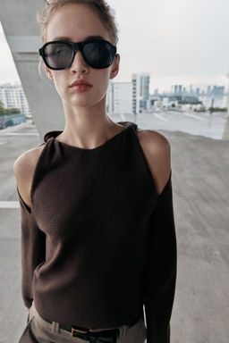 CUT-OUT KNIT JUMPER - Zara фото 2