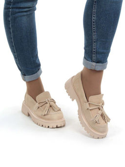 03-5929-2 BEIGE Лоферы женские - No name фото 3