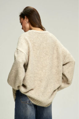 Джемпер Oversized из смесовой шерсти Beige