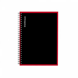 Цена за 12 шт. Тетрадь общая ученическая на спирали ErichKrause Accent, А4, 120 листов, клетка, ламинация глянцевая, структурное тиснение лён  фото 5