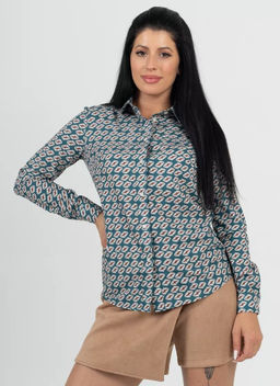 рубашка с длинным рукавом приталенного силуэта - Трика фото 11