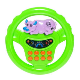 Руль музыкальный «Едем в зоопарк», световые и звуковые эффекты, работает от батареек, МИКС