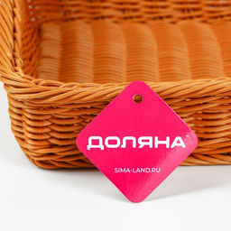 Корзина для продуктов Доляна, 452912 см, коричневая  фото 4