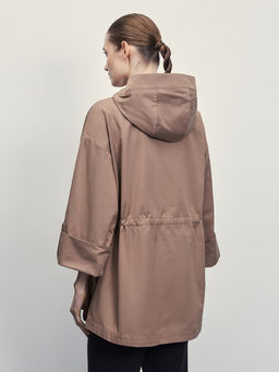 Куртка с капюшоном на кулиске / Zarina  фото 6