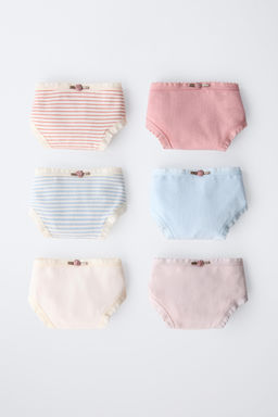 6-14 YEARS/ SIX-PACK OF FLORAL BRIEFS - Zara фото 5