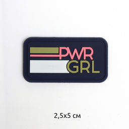 Аппликации пришивные арт.TBY.2398 PWR GRL 5х2см,т.синий уп.20 шт