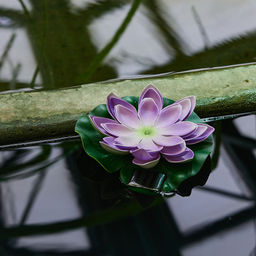 USL-S-828/PT060 PURPLE WATERLILY Садовый светильник на солнечной батарее Фиолетовая кувшинка. Плавающий. 1 светодиода. Теплый белый свет. 1*ААA Ni-Mh аккумулятор в/к. IP44. TM Uniel - Volpe фото 7