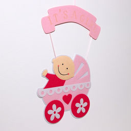 Украшение на гендер пати «Подвеска It's a Girl», 32×32×43 см