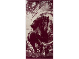 Полотенце махровое 6с102.411ж1 Бег времени (кр.дерево1) 67х150см