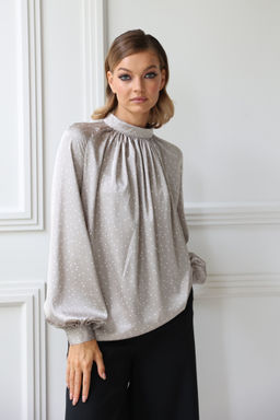 Блузка со сборкой по переду - Looklikecat фото 3