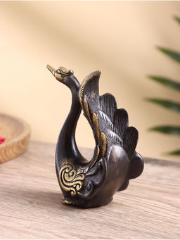 Сувенир «Павлин», 9×5×12 см, бронза