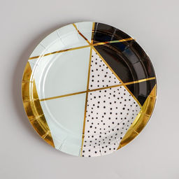 Тарелка бумажная Мятная роскошь, 18 см, набор 6 шт.