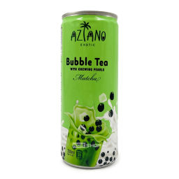 Напиток молочный чай Бабл Ти Матча Matcha Bubble Tea Aziano, Вьетнам, 250 мл