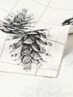 Набор салфеток сервировочных на стол Этель Christmas, 2 шт., белые, с декоративными кольцами, 45?45 см