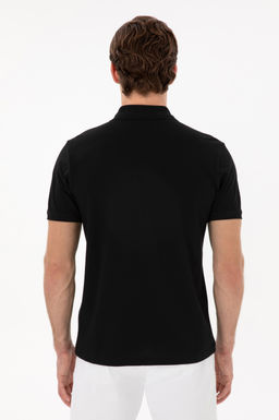 Erkek Slim Fit Polo Yaka Siyah Basic Ti__rt Sepette S_rpriz _ndirim - U.s. polo assn фото 5