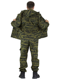 Удлиненный утепленный демисезонный костюм Forest trail G.Black для активного отдыха (горка на флисе) - Rax фото 8