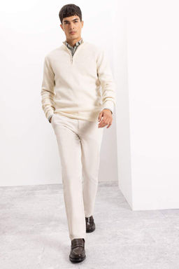 Зауженные брюки-чинос из парусины с карманами