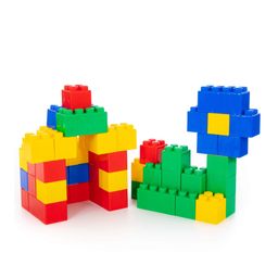 Конструктор строительный XXL, 45 элементов + соединитель (45 элементов) - Полесье фото 5