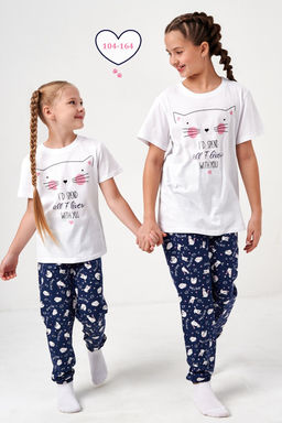 Пижама Кисонька короткий рукав с брюками детская