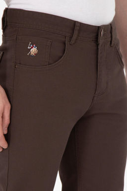 Мужские коричневые брюки из плотной ткани Неожиданная скидка в корзине - U.s. polo assn фото 5