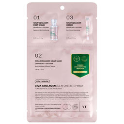 Трёхступенчатая маска с коллагеном - Cica Collagen All in One 3Step Mask Pack, 25 г + 1,5 г + 1,5 г