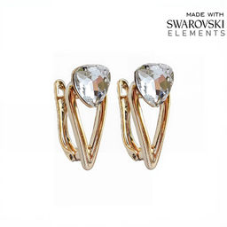 Серьги с кристаллами Swarovski
