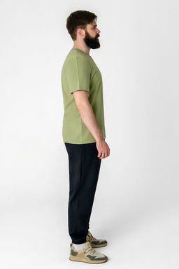 Арт. 613108  Комплект с брюками мужской 48-56 (5 шт) Цвет:верх-хаки,низ-черный