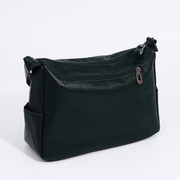 Сумка-мешок на молнии, цвет зелёный - Simaland фото 3