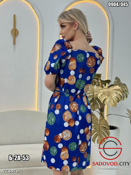 Летнее платье с принтом