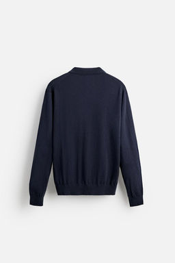 COTTON/SILK KNIT POLO SHIRT - Zara фото 6