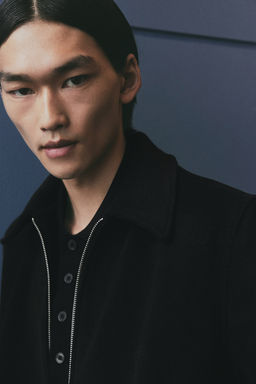 Chaqueta camisera en mezcla de lana Regular Fit - H&m фото 4