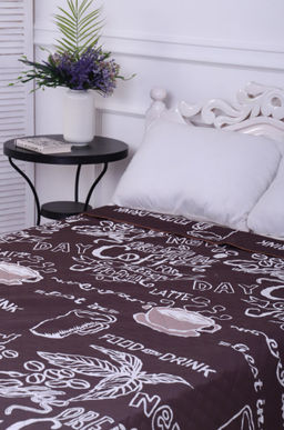 Покрывало-плед двухстороннее стеганое из полиэфирной ткани Полисатин Премиум 240Х212 N-Collection  фото 2