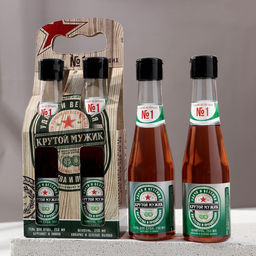 Подарочный набор Крутой мужик, гель для душа и шампунь для волос пиво, 2?250 мл, Чистое счастье