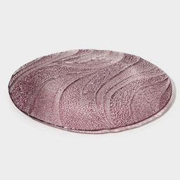 Тарелка «Драхна», d=21 см, стекло, бордовая