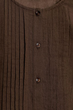 BLUSA ENTREDOSES VOLANTES / Marr?n - Zara фото 8