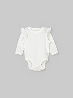 Боди с крылышками "Молоко" из ажурного хлопка 0+