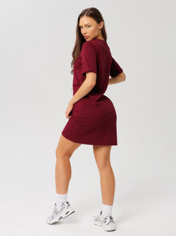 Трикотажное платье LINGEAMO темно-бордовое ВП-05 (28)