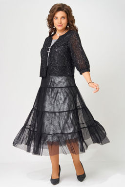 Костюм FITA 4141 черно-серебристый