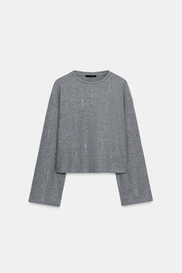 SPARKLY RIBBED JUMPER - Zara фото 6