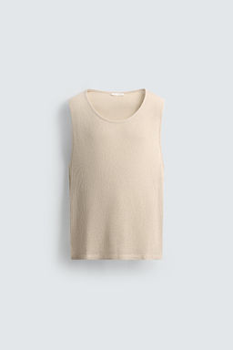 TEXTURED TANK T-SHIRT - Zara фото 7
